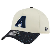 Casquette ajustable New Era 9FORTY crème pour homme des Diamondbacks de l'Arizona