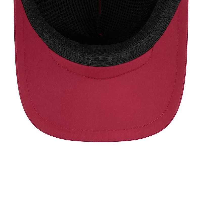 Men's New Era Dark Red Arizona Diamondbacks 2026 Batting Practice Apex 9FORTY Adjustable Trucker Hat