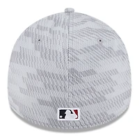 Men's New Era Gray Arizona Diamondbacks 2025 MLB Clubhouse 39THIRTY Flex Hat