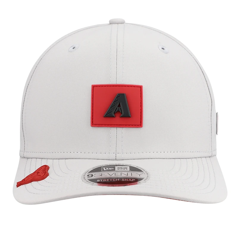 Casquette ajustable New Era grise Arizona Diamondbacks 2026 Clubhouse 9SEVENTY pour homme