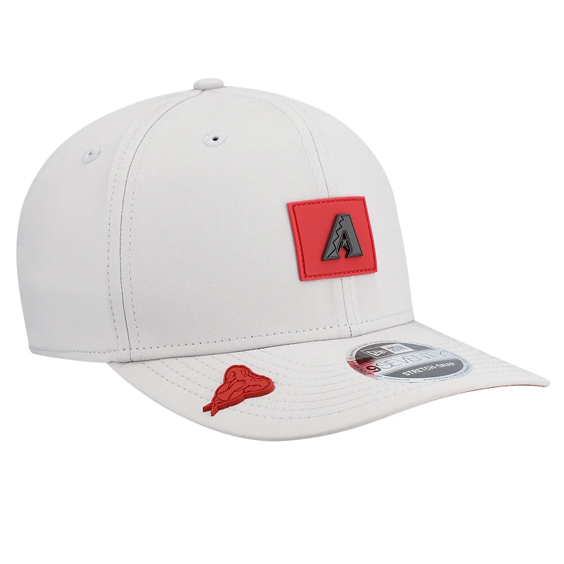 Casquette ajustable New Era grise Arizona Diamondbacks 2026 Clubhouse 9SEVENTY pour homme
