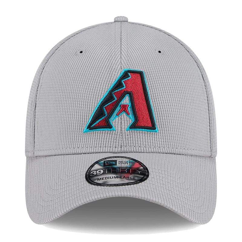 Men's New Era Gray Arizona Diamondbacks Active Pivot 39THIRTY Flex Hat