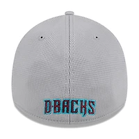 Men's New Era Gray Arizona Diamondbacks Active Pivot 39THIRTY Flex Hat