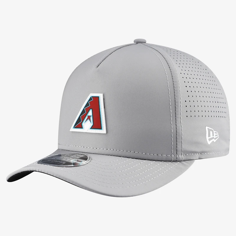 Casquette ajustable New Era Arizona Diamondbacks grise à micro-logo 9FORTY M-Crown A-Frame pour homme