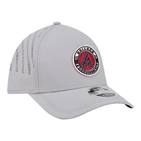 Casquette New Era grise pour homme, écusson Arizona Diamondbacks, modèle 39THIRTY, monture A, couronne M, perforée et flexible