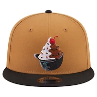 Men's New Era Khaki/Black Arizona Diamondbacks Ice Cream 9FIFTY Snapback Hat