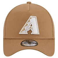 Casquette réglable kaki Arizona Diamondbacks A-Frame 9FORTY New Era pour hommes