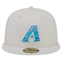 Casquette ajustée 59FIFTY kaki Arizona Diamondbacks Stone Mist New Era pour hommes