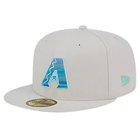 Casquette ajustée 59FIFTY kaki Arizona Diamondbacks Stone Mist New Era pour hommes