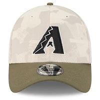 Men's New Era Light Beige/Olive Arizona Diamondbacks 2025 Armed Forces Day 39THIRTY Flex Hat