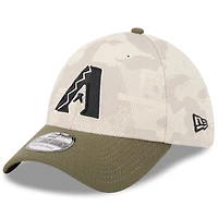 Men's New Era Light Beige/Olive Arizona Diamondbacks 2025 Armed Forces Day 39THIRTY Flex Hat