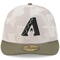 Men's New Era Light Beige/Olive Arizona Diamondbacks 2025 Armed Forces Day 59FIFTY Fitted Hat