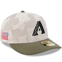 Men's New Era Light Beige/Olive Arizona Diamondbacks 2025 Armed Forces Day 59FIFTY Fitted Hat