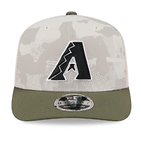 Casquette extensible à boutons-pression 9SEVENTY pour homme, modèle Arizona Diamondbacks 2025, beige clair/olive, New Era