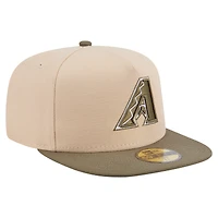 Men's New Era Light Beige/Olive Arizona Diamondbacks Two-Tone Color Pack A-Frame 59FIFTY Fitted Hat