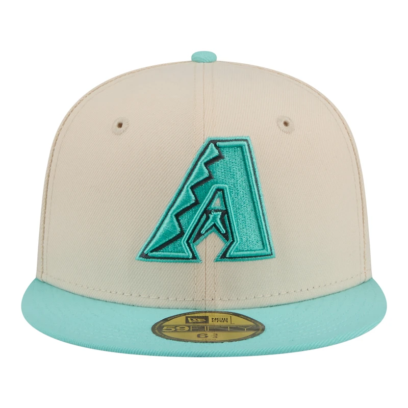 Men's New Era Turquoise/Charcoal Arizona Diamondbacks Two-Tone Color Pack 59FIFTY Fitted Hat