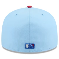 Casquette ajustée New Era 59FIFTY bleu clair/rouge pour homme, Arizona Diamondbacks, 4 juillet 2025