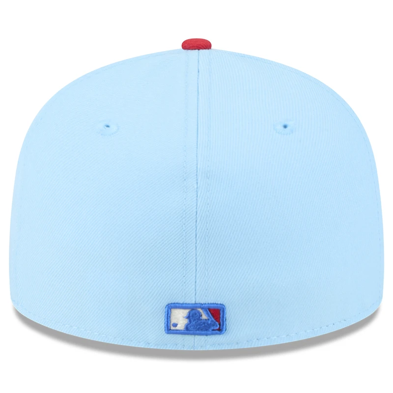 Casquette ajustée 59FIFTY bleu clair/rouge New Era pour homme, Arizona Diamondbacks 2025, modèle 4 juillet