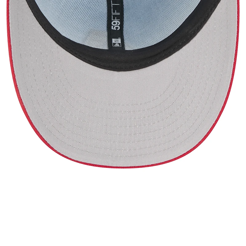 Casquette ajustée 59FIFTY bleu clair/rouge New Era pour homme, Arizona Diamondbacks 2025, modèle 4 juillet