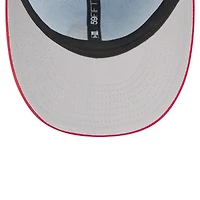Casquette ajustée 59FIFTY bleu clair/rouge New Era pour homme, Arizona Diamondbacks 2025, modèle 4 juillet