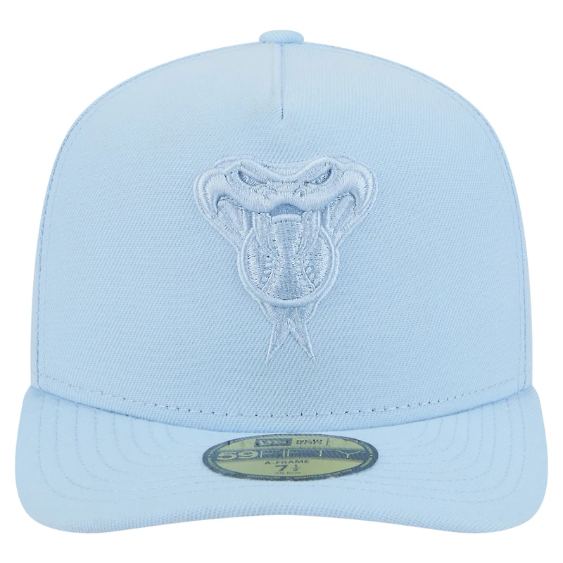 Casquette ajustée New Era 59FIFTY bleu clair pour homme, coloris A-Frame, Arizona Diamondbacks