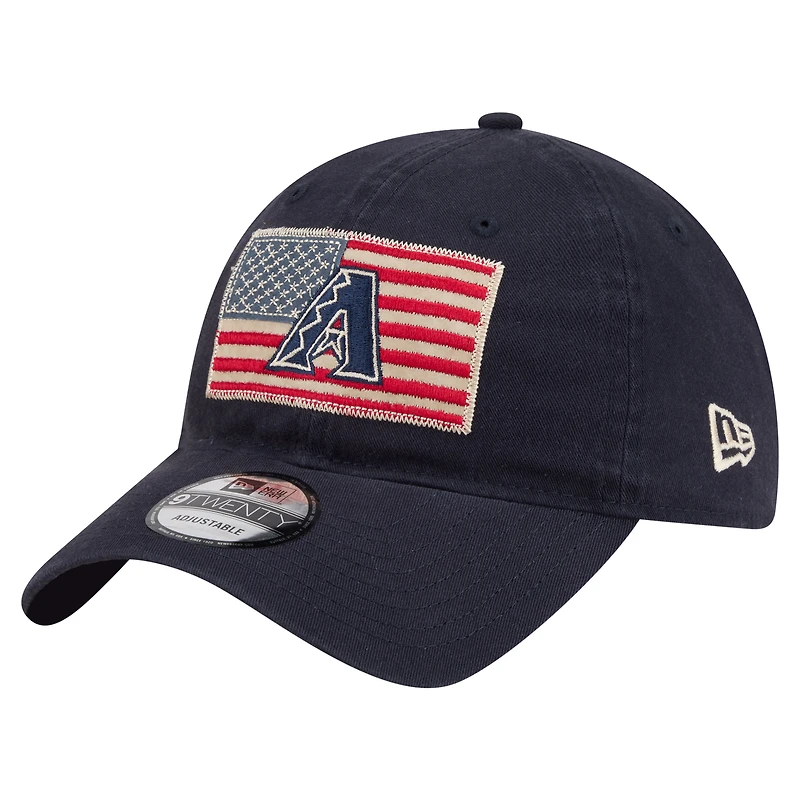 Casquette ajustable New Era Arizona Diamondbacks bleu marine 9TWENTY pour homme
