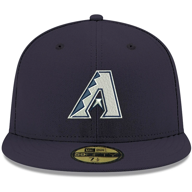 Casquette ajustée 59FIFTY bleu marine avec logo Diamondbacks de l'Arizona New Era pour homme