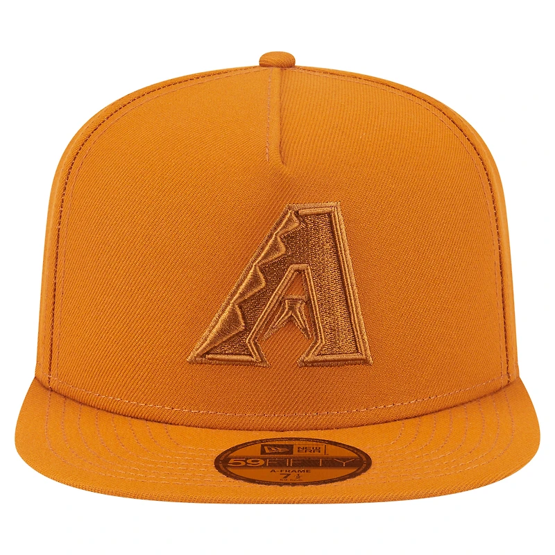 Casquette ajustée A-Frame 59FIFTY orange New Era pour homme, pack couleur Arizona Diamondbacks