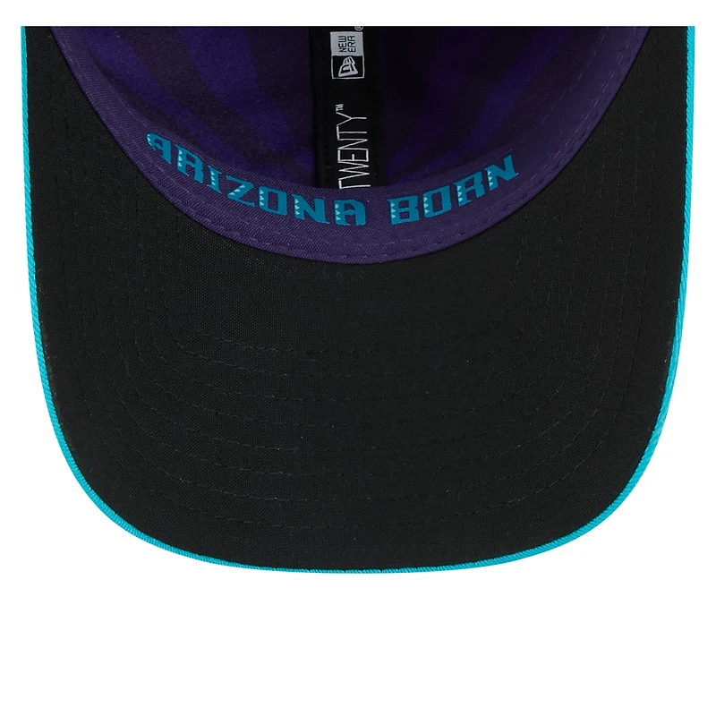 Casquette ajustable City Connect 9TWENTY 2025 des Diamondbacks de l'Arizona pour homme, violet/bleu sarcelle, New Era