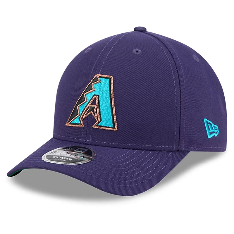 Casquette ajustable 9FORTY M-Crown violette New Era pour homme, modèle Temple de la renommée du baseball des Diamondbacks de l'Arizona
