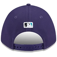 Casquette ajustable 9FORTY M-Crown violette New Era pour homme, modèle Temple de la renommée du baseball des Diamondbacks de l'Arizona
