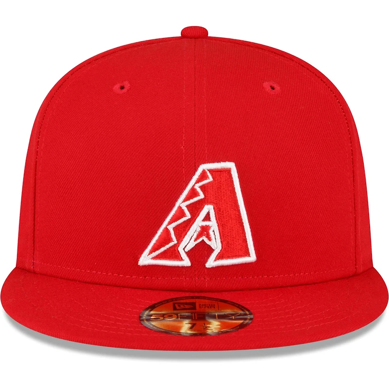 Casquette ajustée 59FIFTY pour homme avec écusson latéral Arizona Diamondbacks New Era rouge