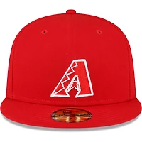 Casquette ajustée 59FIFTY pour homme avec écusson latéral Arizona Diamondbacks New Era rouge