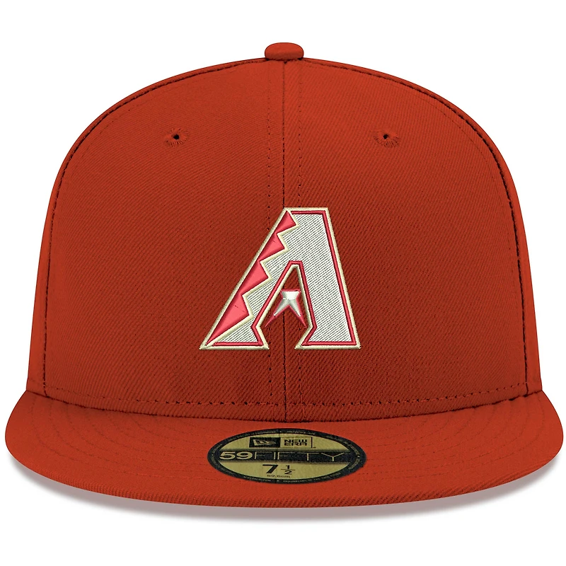 Men's New Era Red Arizona Diamondbacks White Logo 59FIFTY Fitted Hat