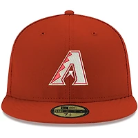 Men's New Era Red Arizona Diamondbacks White Logo 59FIFTY Fitted Hat