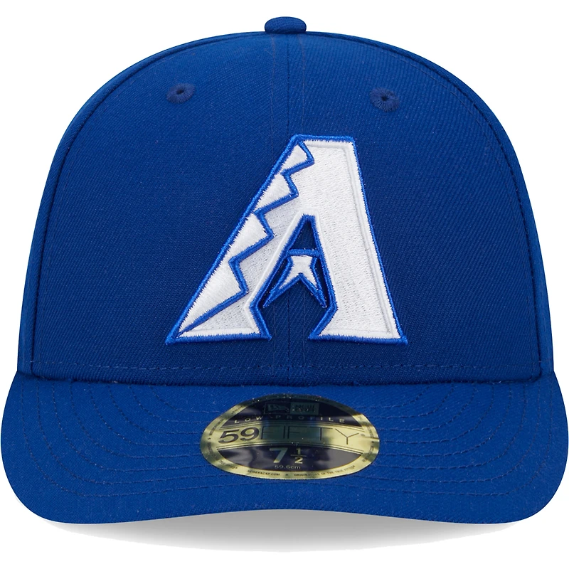 Men's New Era Royal Arizona Diamondbacks White Logo Low Profile 59FIFTY Fitted Hat
