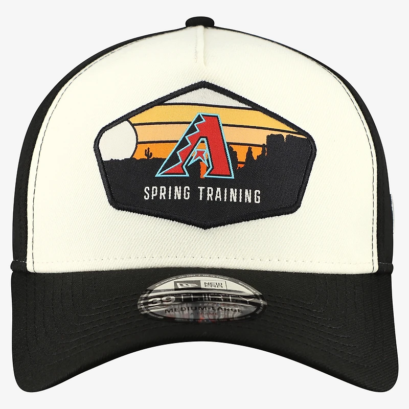 Men's New Era Stone Arizona Diamondbacks 2026 Spring Training Fan Pack Gradient 39THIRTY Flex Hat
