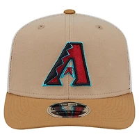 Men's New Era  Stone Arizona Diamondbacks 9SEVENTY Trucker Adjustable Hat