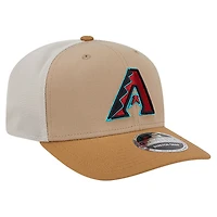 Men's New Era  Stone Arizona Diamondbacks 9SEVENTY Trucker Adjustable Hat
