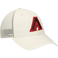 Men's New Era Stone Arizona Diamondbacks Game Day 9TWENTY Adjustable Trucker Hat