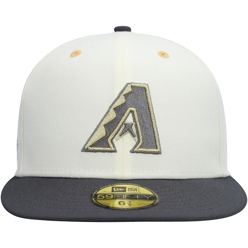 Men's New Era White/Charcoal Arizona Diamondbacks 2011 MLB All-Star Game Chrome 59FIFTY Fitted Hat