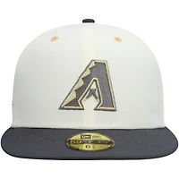 Men's New Era White/Charcoal Arizona Diamondbacks 2011 MLB All-Star Game Chrome 59FIFTY Fitted Hat