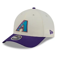 Casquette ajustable New Era blanche et violette Arizona Diamondbacks 2026, Temple de la renommée du baseball, modèle 9FORTY M-Crown