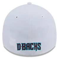 Casquette 39THIRTY Flex blanche des Arizona Diamondbacks de New Era pour homme