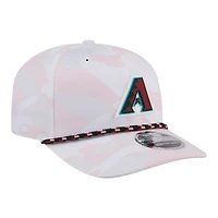 Casquette ajustable New Era Arizona Diamondbacks Camo Rope 9SEVENTY blanche pour homme