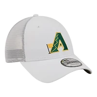 Men's New Era  White Arizona Diamondbacks Flag 9FORTY Trucker Adjustable Hat