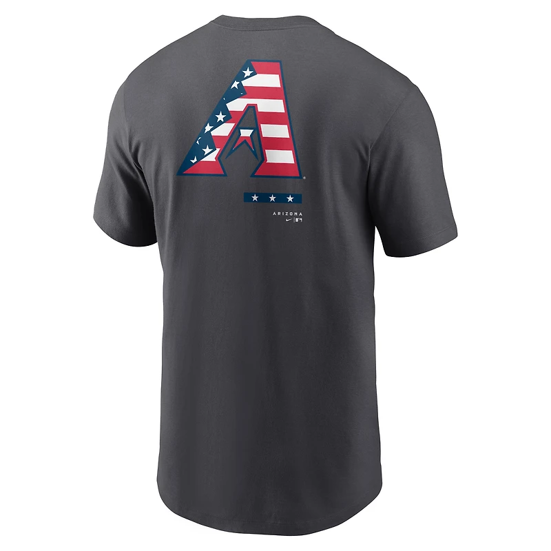 Men's Nike Anthracite Arizona Diamondbacks Americana T-Shirt