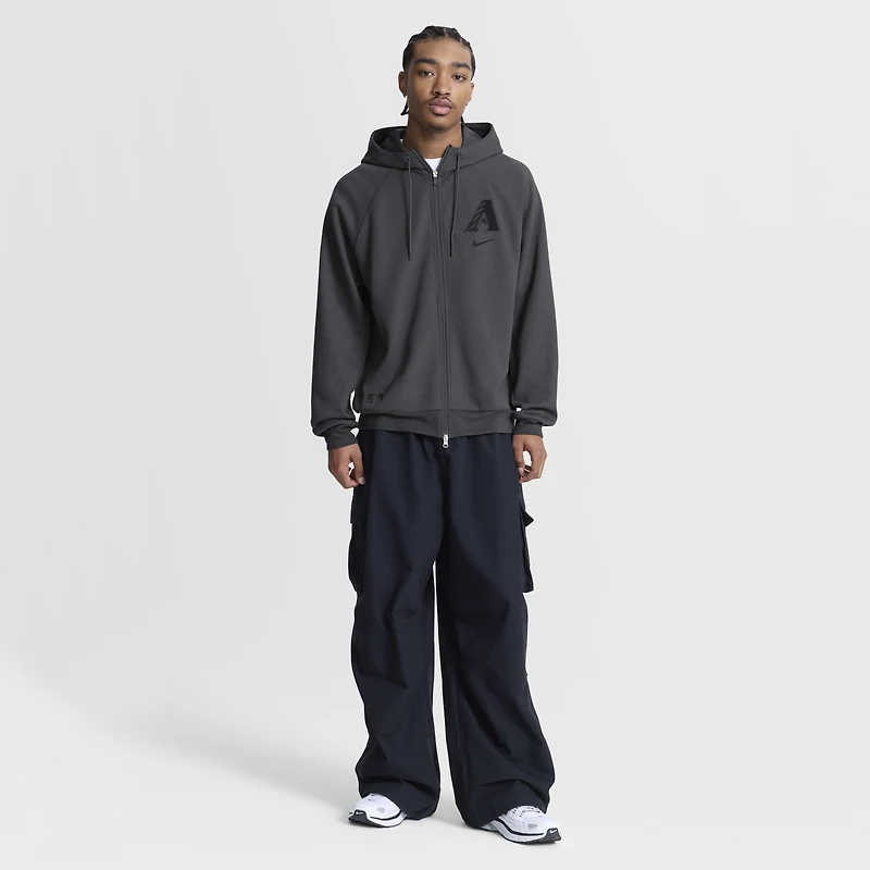 Sweat à capuche zippé Nike Authentic Collection Player Raglan Dri-FIT pour homme, couleur anthracite