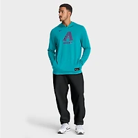 T-shirt à capuche manches longues Nike Aqua Arizona Diamondbacks City Connect Dri-FIT pour homme