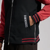Men's Nike Black/Red Arizona Diamondbacks Authentic Collection Dugout Relaxed Full-Zip Bomber Jacket